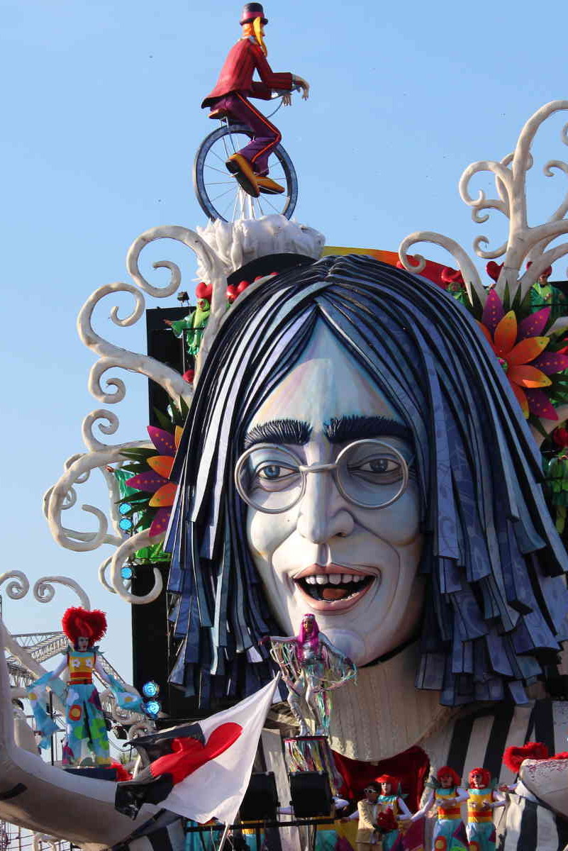 John Lennon Float Viareggio Carnival Florence Italy