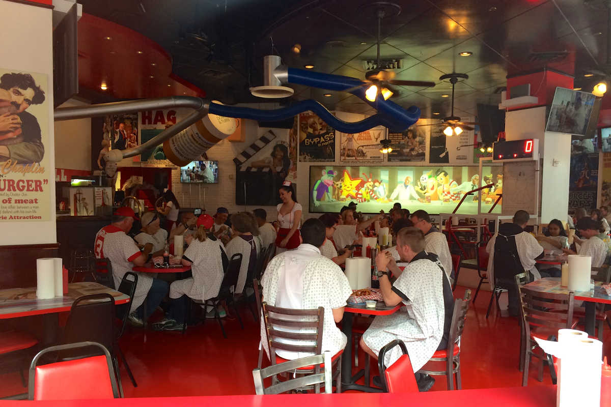 heart attack grill interior, las vegas, nevada