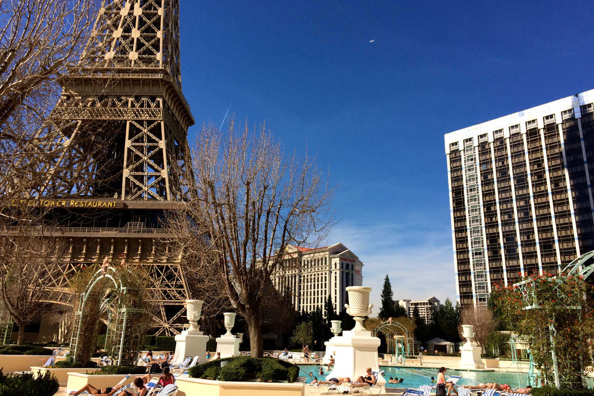 paris las vegas pool, las vegas, nevada