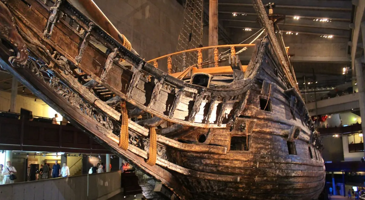 The iconic Vasa ship at the Vasa Museum in Stockholm, showcasing one of the most famous attractions in Sweden’s capital, offering a unique glimpse into maritime history.