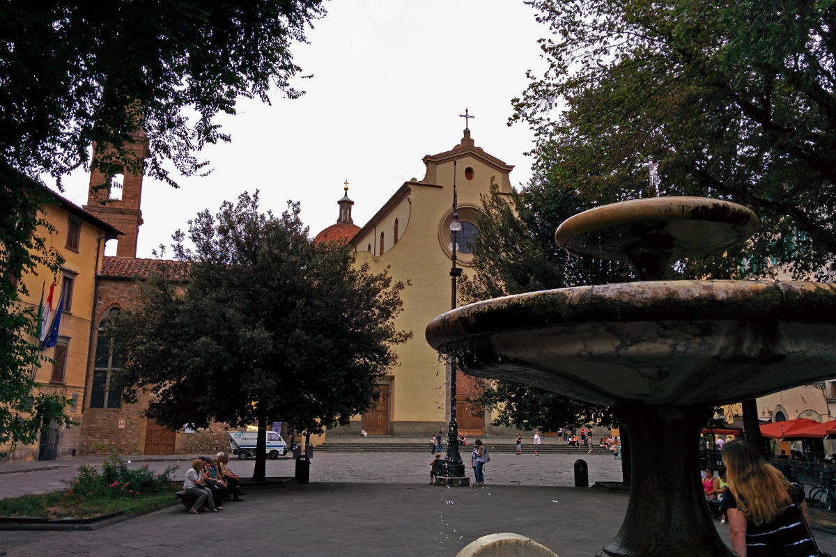 piazza santo spirito florence tuscany italy