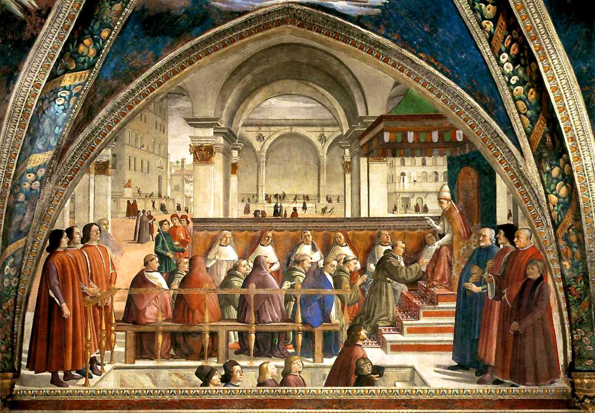 sassetti chapel confirmation of the franciscan rule santa trinita florence tuscany italy