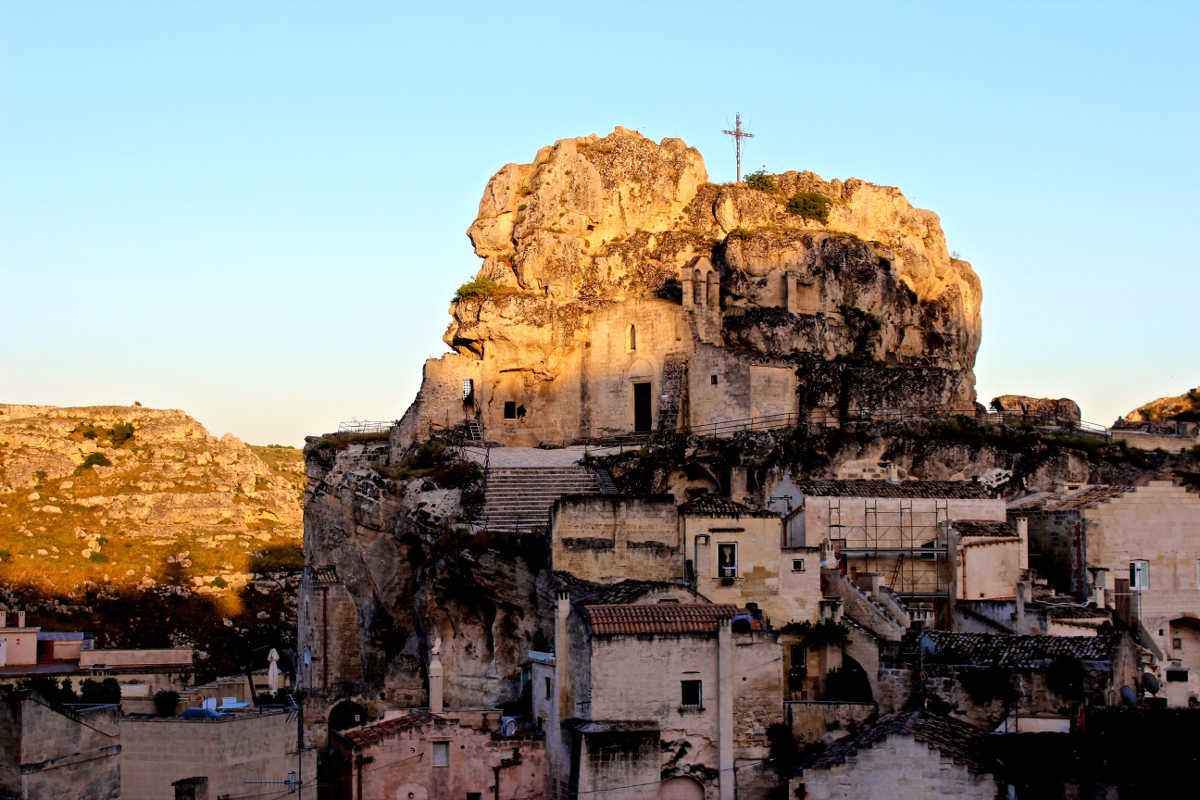 Sassi church in Matera, Italy. History comes alive