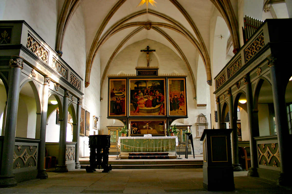 Altarpiece Stadtkirche Wittenberg. History comes alive