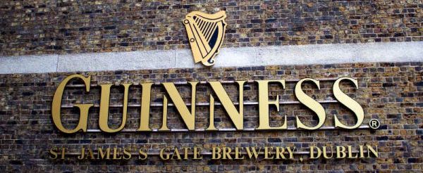 Guinness Brewery sign Dublin Ireland