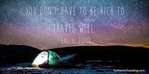 You don't have to be rich to travel well thumb